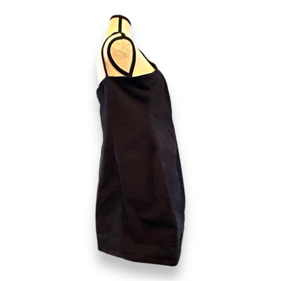 🆕 NWT Women’s H&M Divided Black Stretch Denim Mini Bodycon Dress XL 16 18 - Picture 3 of 8